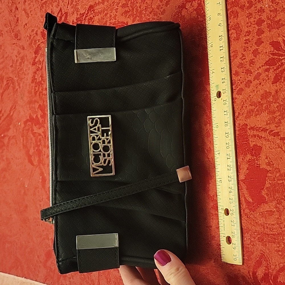 Black Victoria's Secret makeup bag